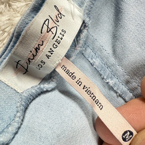 Denim Blvd Strapless Romper Medium Jumpsuit Belted Casual Night Out Western - Picture 3 of 13